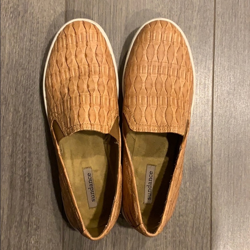 Sundance cork slip-on sneakers sz 38, gently used